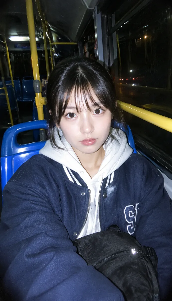 深夜公交 · 蓝座黄扶手